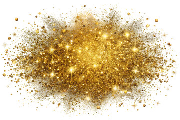 Golden Glitter Explosion Sparkling Background Texture