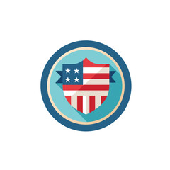 patriotic-badge-icon-with-usa-flag-in-circular-des.eps