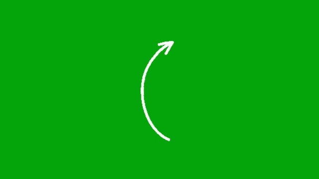 arrow animation on chroma key
