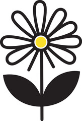 Beautiful Daisy Flower Vector Illustrations for Design and Decoration.