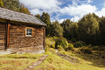 Du Cane Hut in Tasmania Australia
