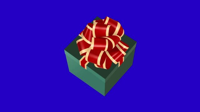 gift box on chroma key