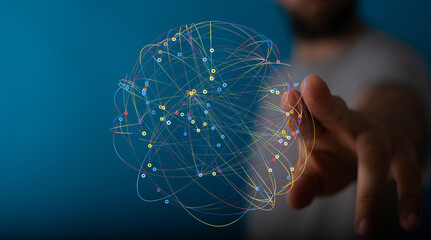 Abstract image of a global network connection.  Represents data, technology, and the digital world.