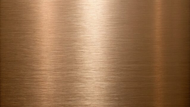 Horizontal brushed bronze metallic texture background image, copper-toned, shiny surface