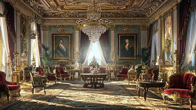 venetian nobleman's parlor italian interior video