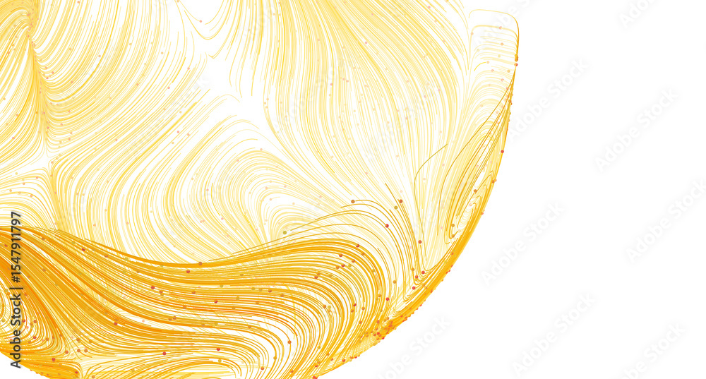 Poster beautiful abstract background with golden flowing waves. perfect for websites, presentations, and mo