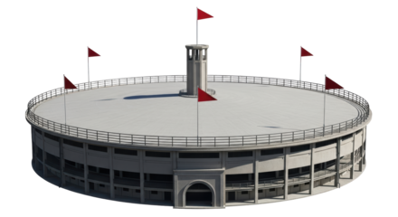 Isolated Bullring Arena