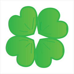 colored clover flower icon vector