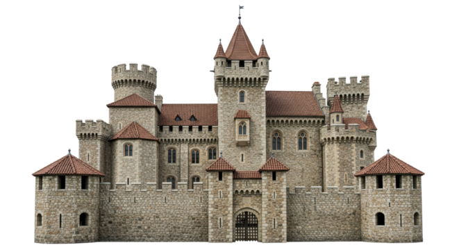 Isolated Medieval Castle