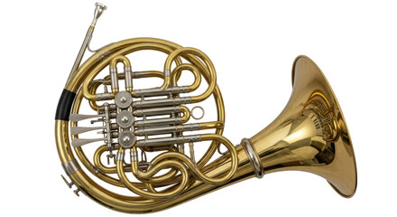 Isolated French Horn