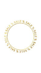 sale text border circle frame isolated on transparent background,png black friday mega sale and big promotion overlay vertical social media design element	
