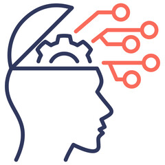 Critical Thinking Dual Tone Icon