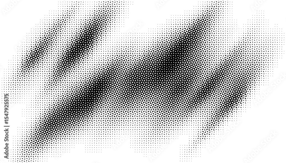 Poster black and white halftone pattern with smooth transition effect for modern background. geometric elem