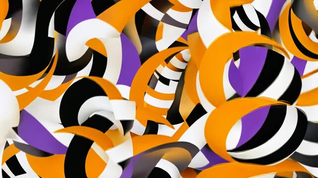 Colorful 3D Snake Design Pattern for Christmas Celebration Banner