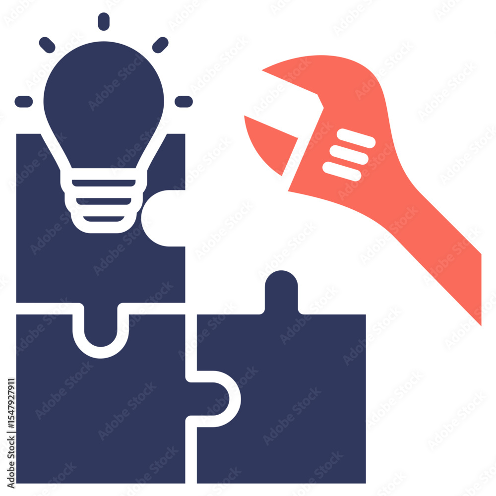 Poster Problem Solving Mixed Icon