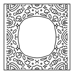 vector illustration of a coloring page