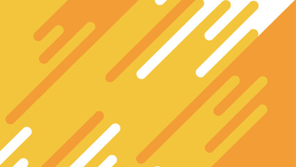 オレンジ×イエローの流線型ライン背景
