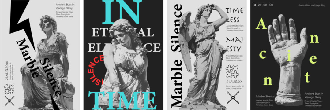 Marble Statue Posters Collection - Timeless Ancient Art ancient marble statues with modern flair