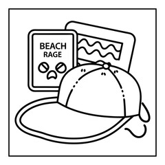Fototapeta premium vector illustration of a coloring page