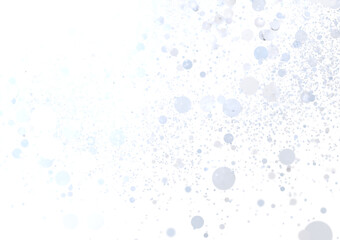 Sparkling light blue bubbles on white background. Perfect for design projects.