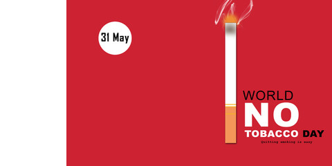 2d illustration world no tobacco day
