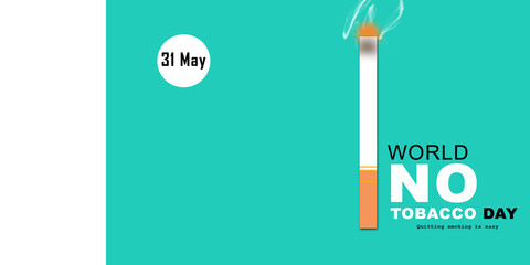 2d illustration world no tobacco day
