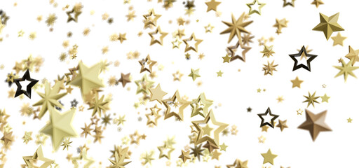 Sparkling gold stars on white. Perfect for holidays, celebrations, and more!