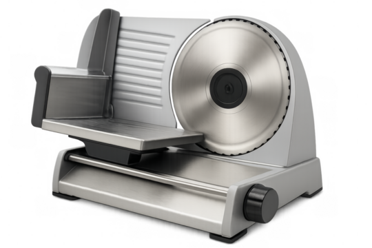 Meat slicer machine isolated on transparent background