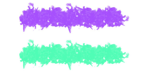 Pastel Brushstrokes: Double Abstract Design Element