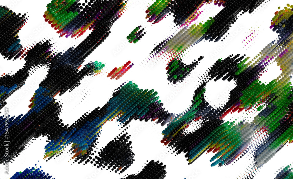Aufkleber abstract colorful sphere pattern background