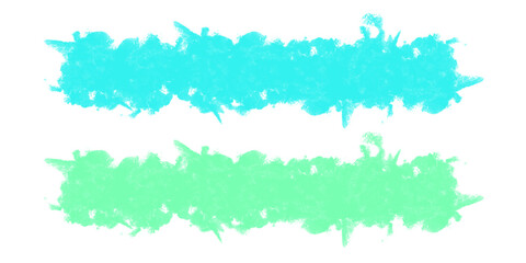 Abstract Color Brushstrokes: Two vibrant horizontal brushstrokes, one in serene turquoise and the other in refreshing mint, dance across a pristine field. The strokes embody artistic expression. 