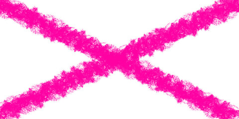 Pink Cross Strokes: An artistic abstract composition features a bright pink cross on a clean background, its strokes creating a visual contrast and bold statement.
