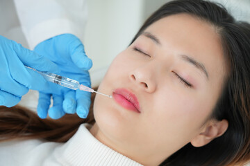 Cosmetic surgery, skin whitening injection, filler injection, Skin reface, beautiful Asian girls...