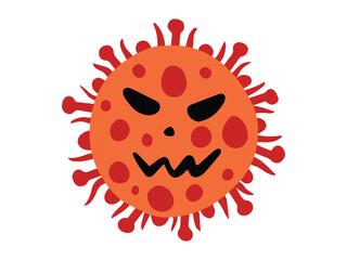 Corona Virus Cartoon Background Illustration