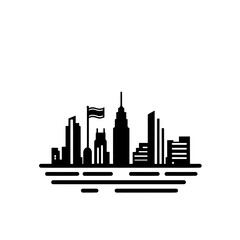 Obraz premium argentina, buenos aires, cityline, skyline, vector, black and white, wallpaper, image