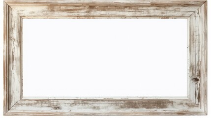 distressed picture frame white background