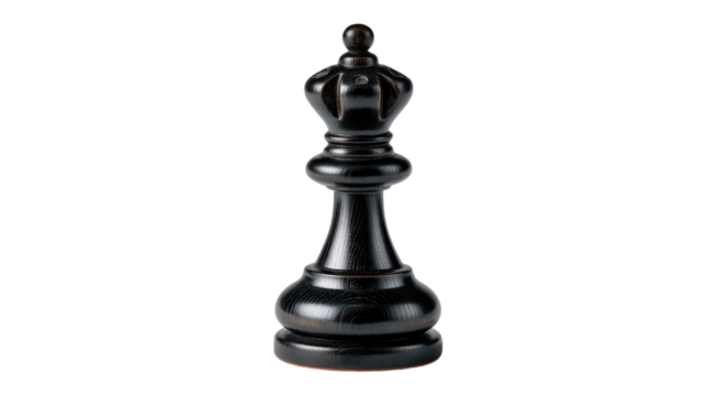 Single Chess Piece - The King: Solitary black chess king stands poised on , a testament to strategy and intellect.