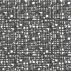 Simple abstract pattern, white, brown and black colors. Seamless floral pattern-755.