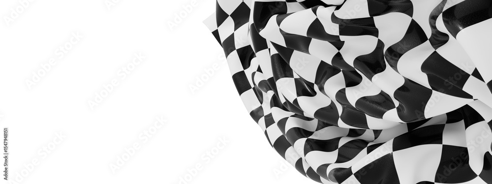 Aufkleber abstract image of black and white checkered fabric. perfect for backgrounds or design projects.
