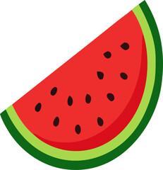 watermelon slice vector illustration
