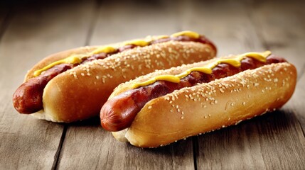 Delicious Hot Dogs with Classic Toppings