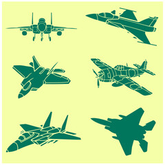 Fighter Jet Vector Set