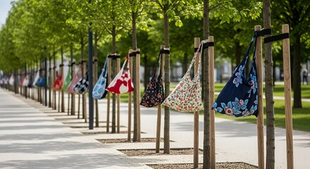 International Plastic Bag Free Day Colorful Reusable Bags