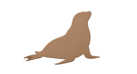 Isolated Seal Silhouette