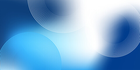 Gradient abstract background with circular line patterns. Vector illustration.
