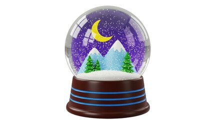 Isolated Snow Globe