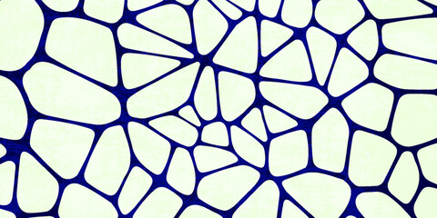Seamless voronoi pattern. Vector grid background with rounded cells. Eps10