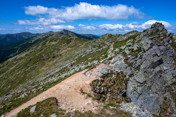 Summer landscape of the Low Tatras, Slovakia.