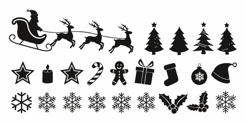 Holiday Vector Pack – Santa, Trees, Snowflakes & More
