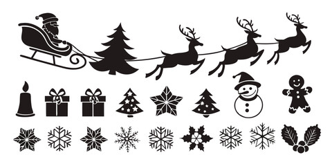 Holiday Vector Pack – Santa, Trees, Snowflakes & More